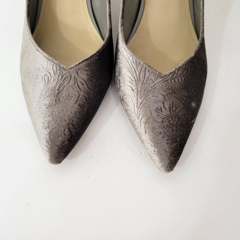 Marc Fisher Taupe Velvet Pumps Size 11M - Picture 9 of 9